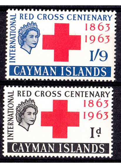 CAYMAN ISLANDS serie completa nuova 1963 Catalogo Yvert Tellier 173/4